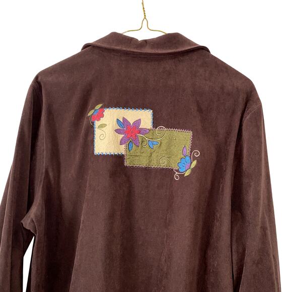 Amanda Smith Dresses button up velour long sleeve size 10 - Picture 6 of 8